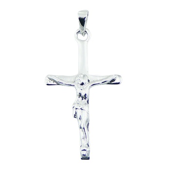 Three-dimensional Crucifix Fine 925 Sterling Silver Pendant by BeYindi 