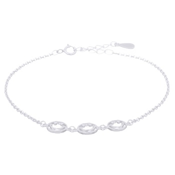 Smiling Faces Silver 925 Chain Bracelet by BeYindi 
