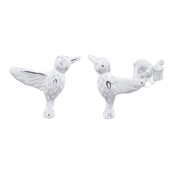 Swallow Birdy Silver 925 Stud Earrings by BeYindi 