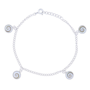 Adjustable Chain Bracelet 8 mm Shiva Eye Charms by BeYindi 