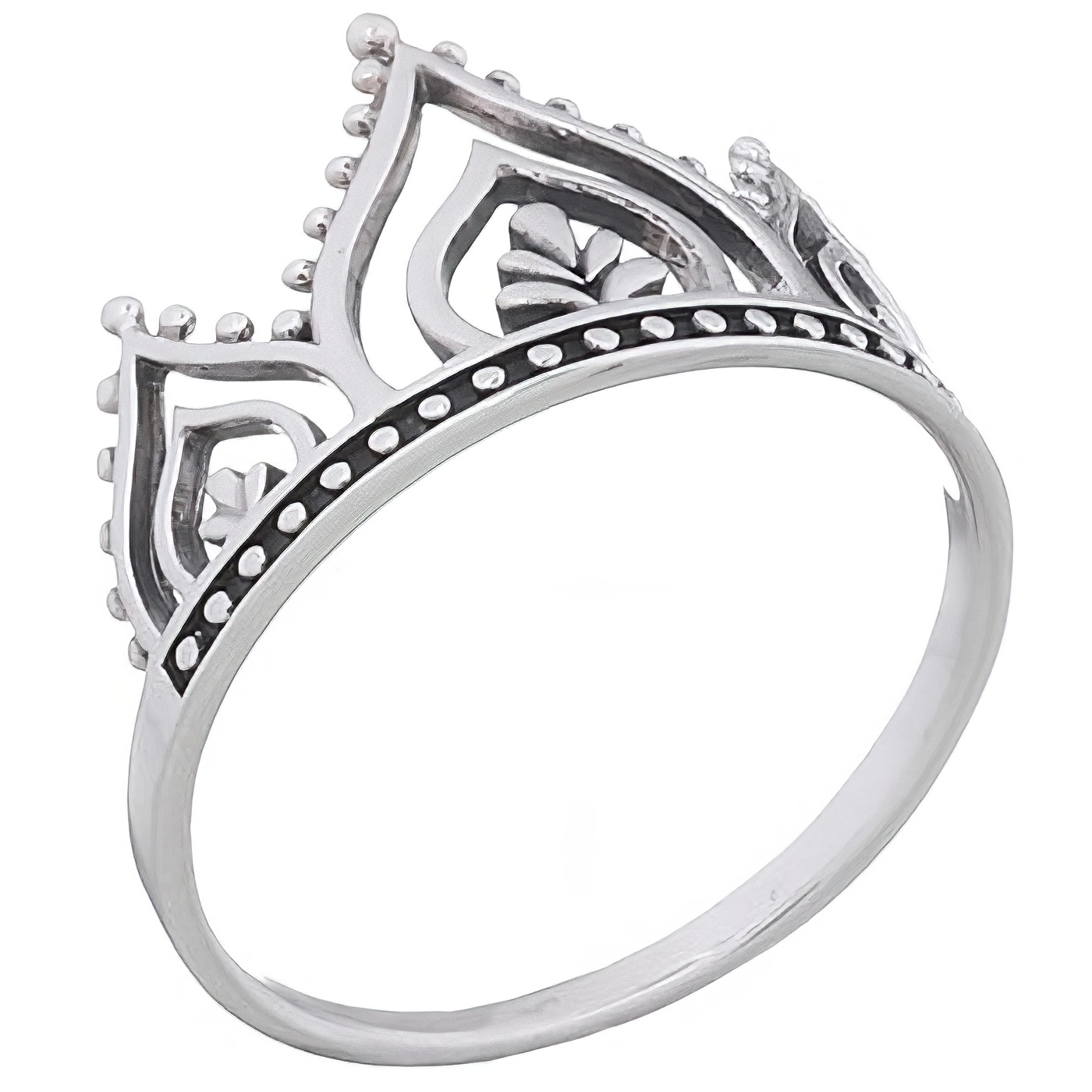 Henna Petals Crown 925 Silver Ring by BeYindi 