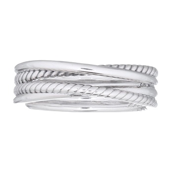 Knot Layered 925 Silver Ring by BeYindi 