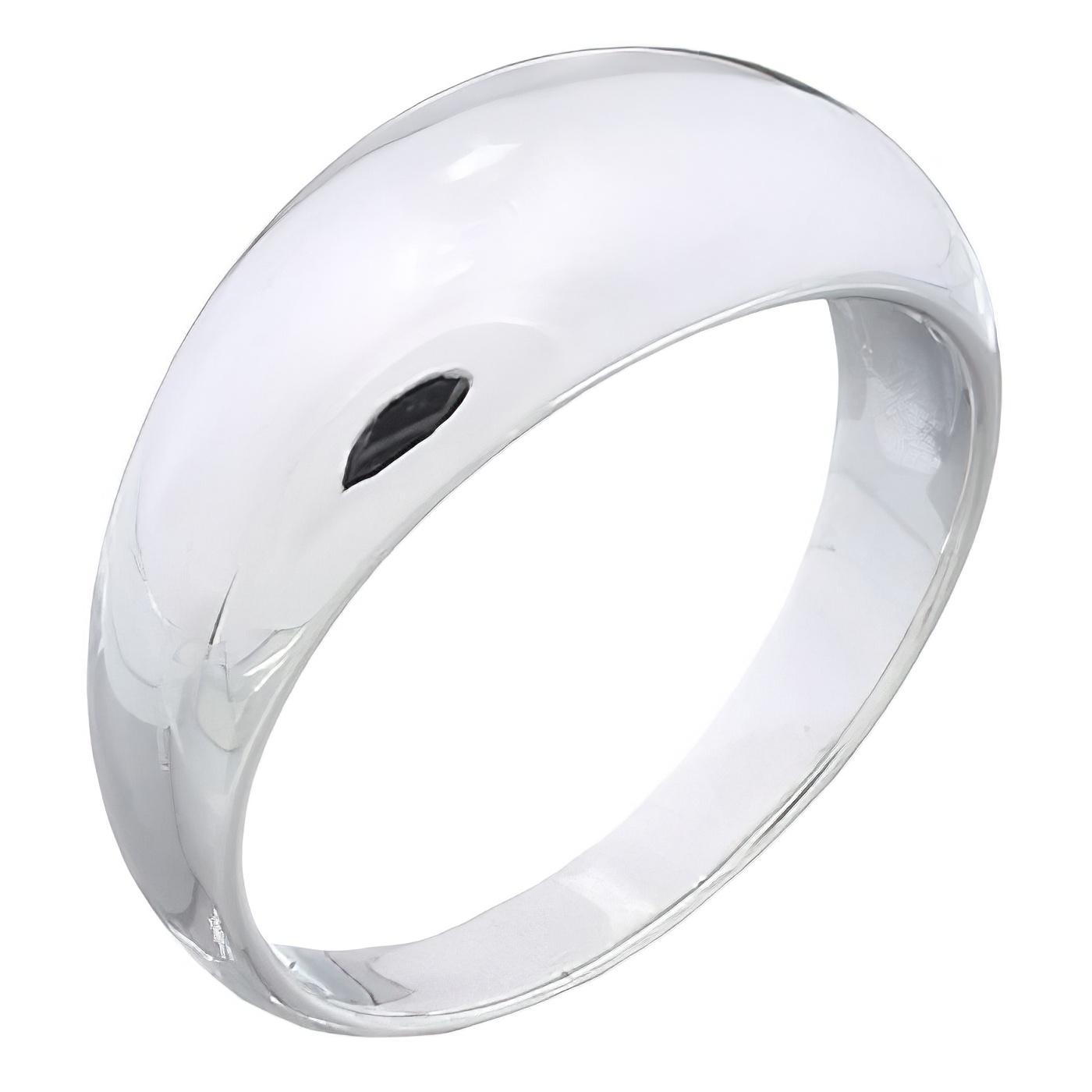 Signet Dome 925 Silver Plain Ring by BeYindi 