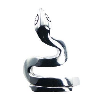 Plain Silver Snake Ring Intriguing Wavy Serpent by BeYindi 