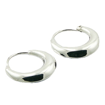 Hoop Earrings for Women 40mm Classic Thin Sterling Silver Womens Ginger  Lyne Collection - Walmart.com