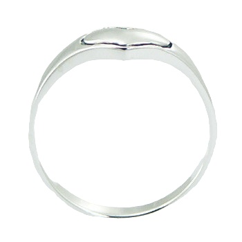 Polished Sterling Silver 925 Engraved Heart Band Ring by BeYindi 2