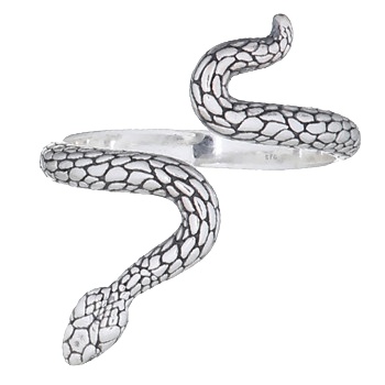 Anaconda Snake Open Ring 925 Silver by BeYindi 
