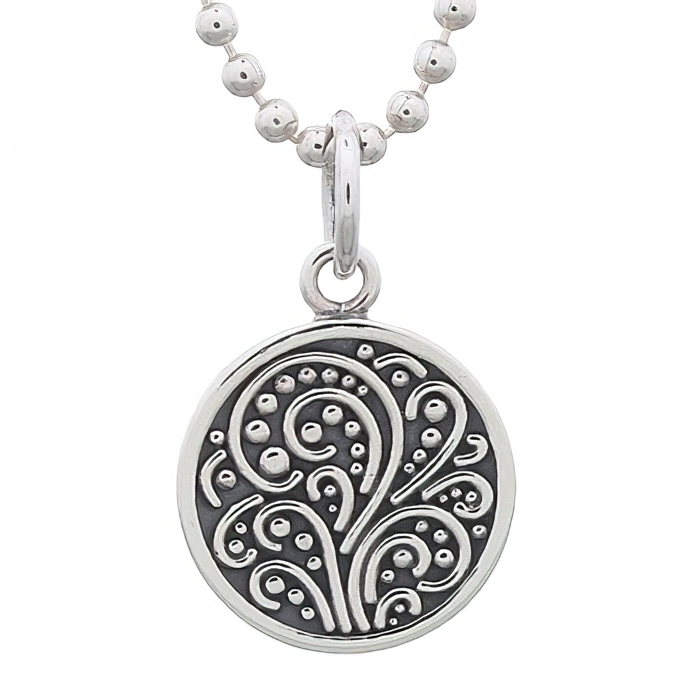 Stunning Ornamented Style Pendant 925 Sterling Silver by BeYindi 