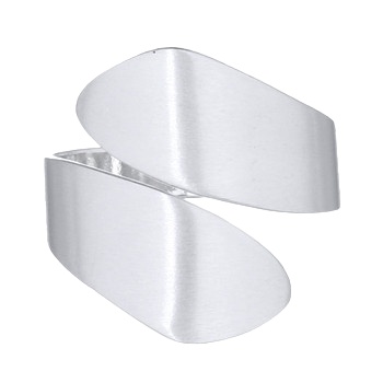 Matt Surface Adjustable Tapering Band Silver 925 Spiral Ring by BeYindi 