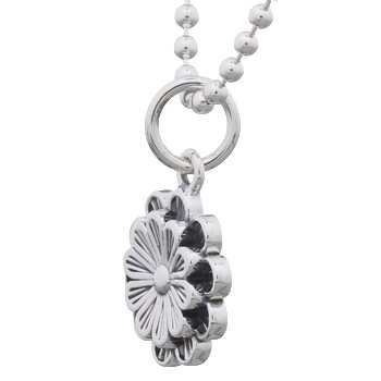 Lovely Ornamented Flower Sterling Silver Pendant by BeYindi 