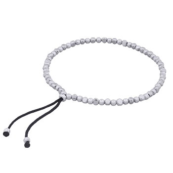 Adjustable Polyester Sterling 925 Beaded Bracelet by BeYindi 