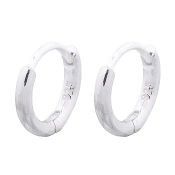 925 Sterling Silver Tiny Round Circle Hoop Earrings by BeYindi 