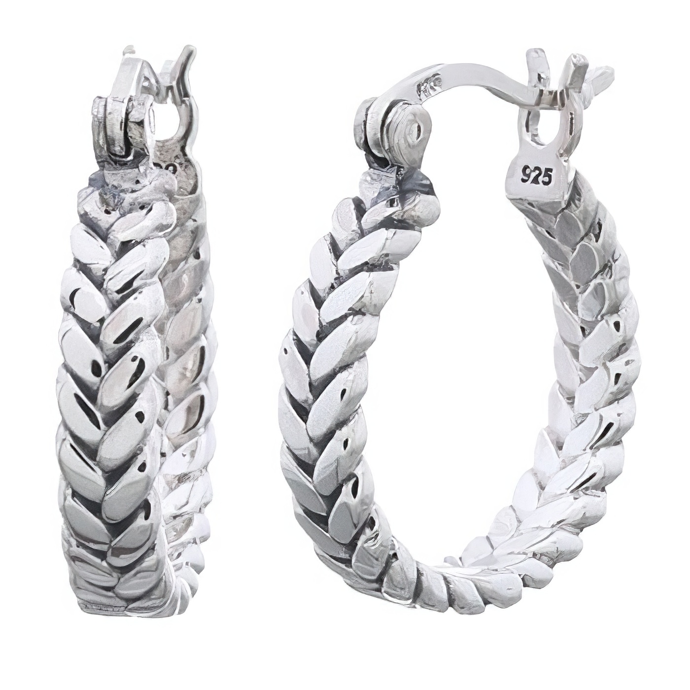 Braided Rope Hoop Earrings | Montana Silversmiths