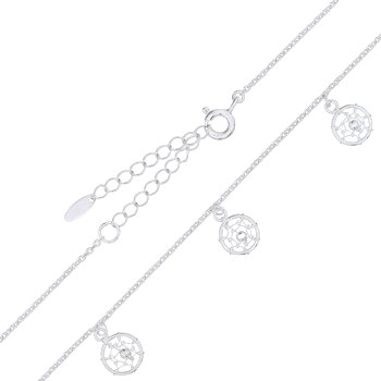 Three Dream Catcher Charms 925 Silver Necklace by BeYindi 