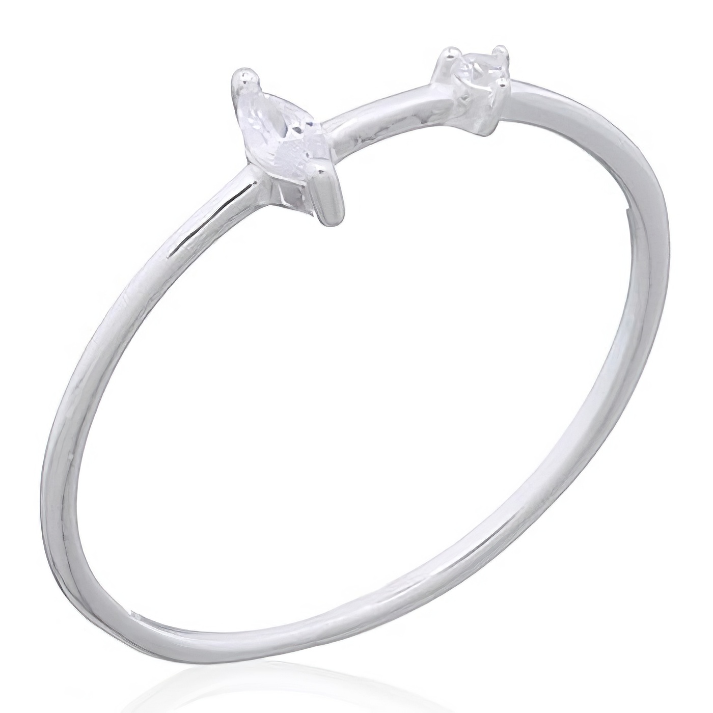 Simply Stunning Cubic Zirconia 925 Silver Ring by BeYindi 