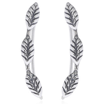 Leaf Tribal Style Ear Lines 925 Silver by BeYindi 