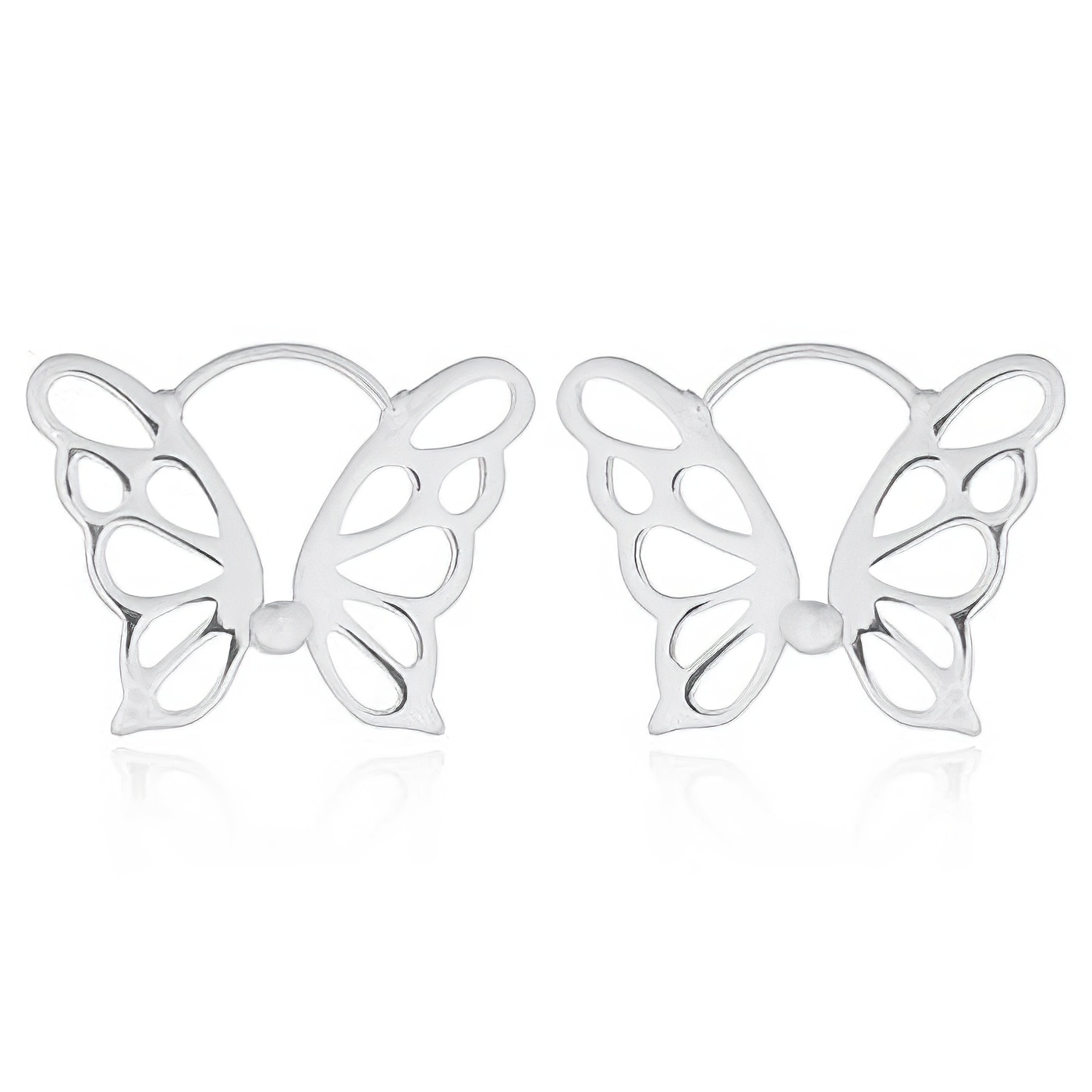 Endearing Attractive Butterfly Huggie Earrings 925 Silver by BeYindi 