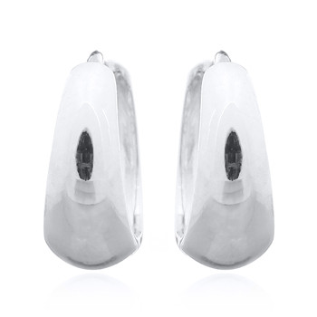 Classic Mini Dome Huggie Plain 925 Silver Earrings by BeYindi 