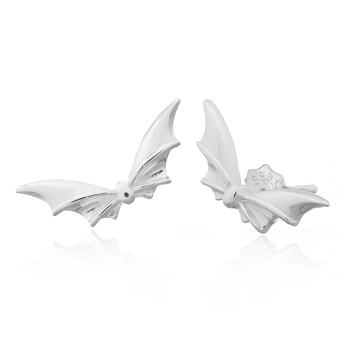 Flying Tiny Bat 925 Silver Stud Earrings by BeYindi 