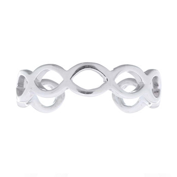 Linked Open Ovals Sterling Silver Toe Ring by BeYindi 