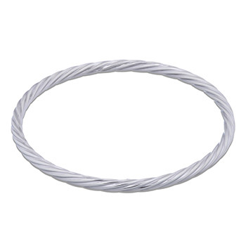 Finely Twisted 925 Silver Wire Bangle 