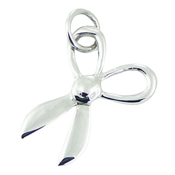 Cute scissors 925 sterling silver pendant 0.8 inches 