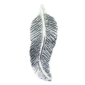 Sterling silver feather pendant 