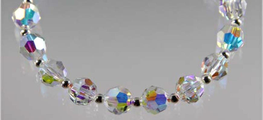 swarovski crystal beaded bracelet