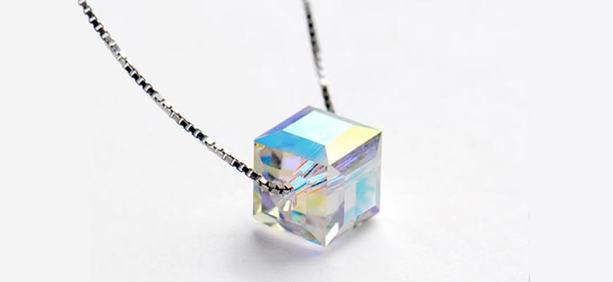 swarovski rainbow necklace