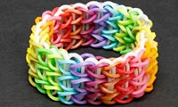 triple single rubber band bracelet