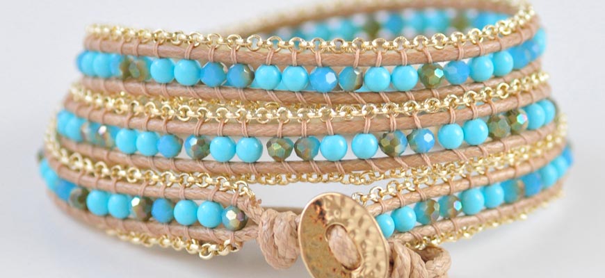 turquoise wrap bracelet1