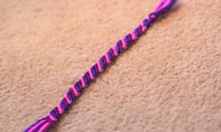 yarn bracelet step 8